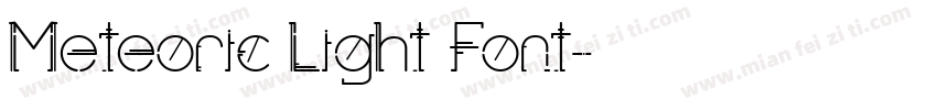 Meteoric Light Font字体转换